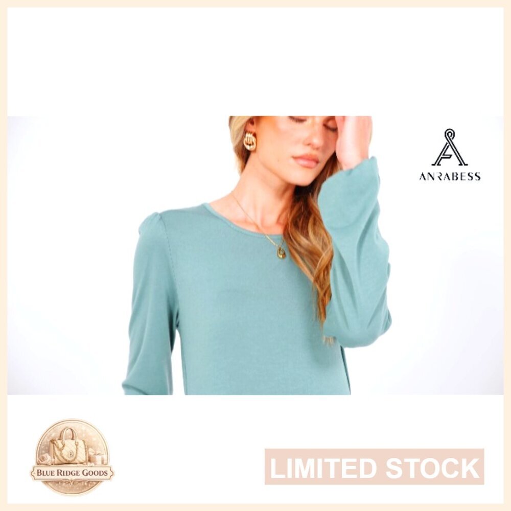 Long Sleeve Midi Dress Flowy A-Line Casual Elegant Fall Fashion with Pocket - Picture 7 of 7